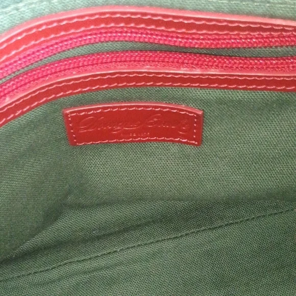 Dooney & Bourke Red and Black Satchel - Picture 9 of 11